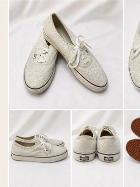 Vans Low-Top Lace-Up Sneakers in Light Heather Grey